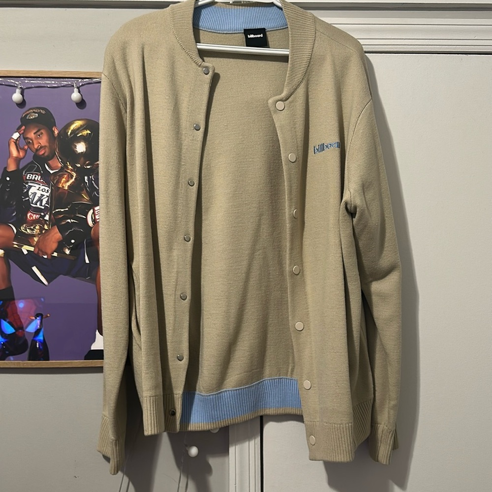 Billboard Magazine Cardigan, Size Large